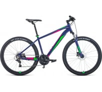 Велосипед FORWARD APACHE 27,5 3.0 фиолетовый/зеленый RBKW1M67Q034