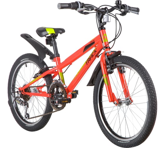 Велосипед NOVATRACK RACER 20", Power, красный, сталь, 12 скорость, V-Brake 20SH12V.RACER.RD20