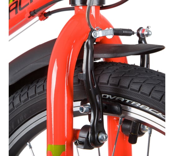 Велосипед NOVATRACK RACER 20", Power, красный, сталь, 12 скорость, V-Brake 20SH12V.RACER.RD20