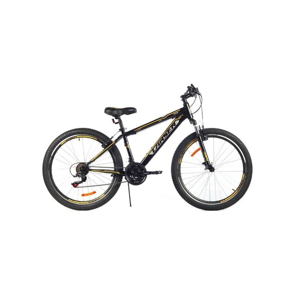 Велосипед Larsen Tempo 26", 21 скорость, черный/желтый 4690222174335 ...