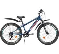Велосипед Larsen Super Team 24", 7 скоростей, синий/голубой/красный 4690222174281