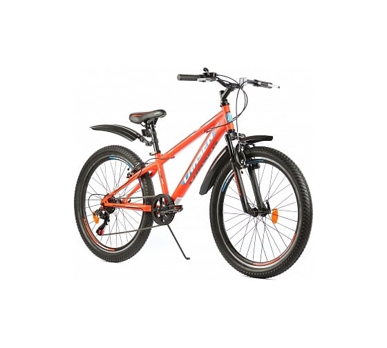 Велосипед Larsen Dream Team 24", 7 скоростей, оранжевый/черный матовый 4690222174403