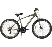 Велосипед Larsen Avantgarde 27.5", 21 скорость, графитовый/салатовый 4690222174373