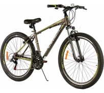 Велосипед Larsen Avantgarde 27.5", 21 скорость, графитовый/салатовый 4690222174366