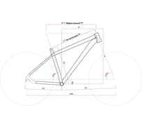 Велосипед STARK Hunter 29.2 HD, 2021 г, синий/оранжевый, размер рамы 22" HQ-0004093