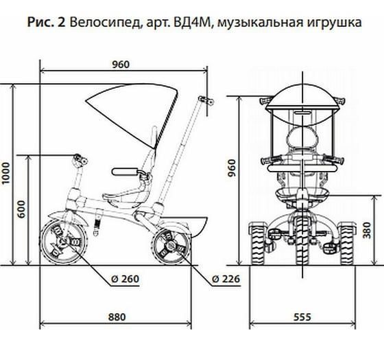 Детский велосипед Nika изумрудный ВД4М/2