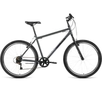 Велосипед ALTAIR MTB HT 26 1.0 2022г, рост 17, темно-серый/черный RBK22AL26101