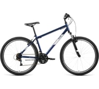 Велосипед ALTAIR MTB HT 27.5 1.0 2022г, рост 17, темно-синий/серебристый RBK22AL27130