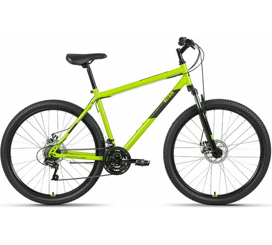 Велосипед ALTAIR MTB HT 27.5 2.0 D, 2022г, рост 19, зеленый/черный RBK22AL27151