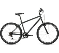 Велосипед ALTAIR MTB HT 26 1.0 2022г, рост 19, темно-серый/черный RBK22AL26106