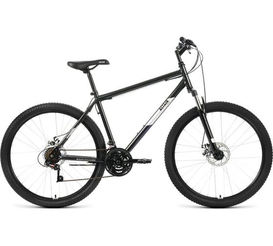 Велосипед ALTAIR MTB HT 27.5 2.0 D, 2022г, рост 19, черный/серебристый RBK22AL27148 1