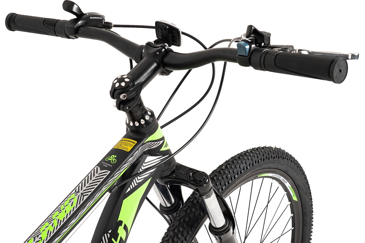 Горный велосипед NASALAND диаметр колес 26", черно-зеленый R1 ...