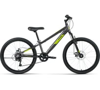 Велосипед ALTAIR AL 24 D 2022г, рост 11, черный/зеленый RBK22AL24188