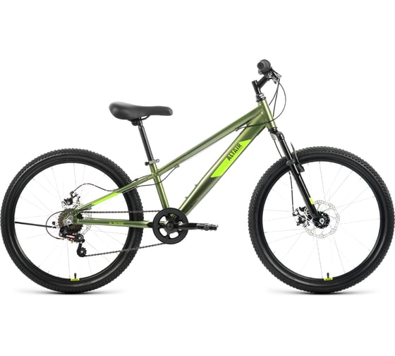 Велосипед ALTAIR AL 24 D 2022г, рост 11, зеленый RBK22AL24189