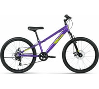 Велосипед ALTAIR AL 24 D 2022г, рост 11, фиолетовый/зеленый RBK22AL24191