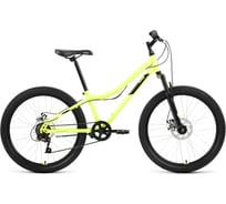 Велосипед ALTAIR MTB HT 24 2.0 D, 2022г, ярко-зеленый/черный RBK22AL24096