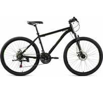 Велосипед ALTAIR 26 Disc 26 21 скорость, рост 17, черный/ярко-зеленый RBKT1M36GK01
