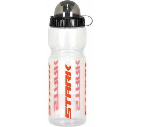 Фляга STARK DL-600CT, 750 мл, пластик, с клапаном, дизайн, прозрачная VZ233003