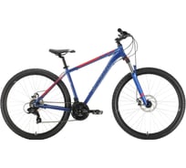 Велосипед STARK 22 Hunter диаметр колес 29.2 D, голубой/красный, размер рамы 20 HQ-0005025