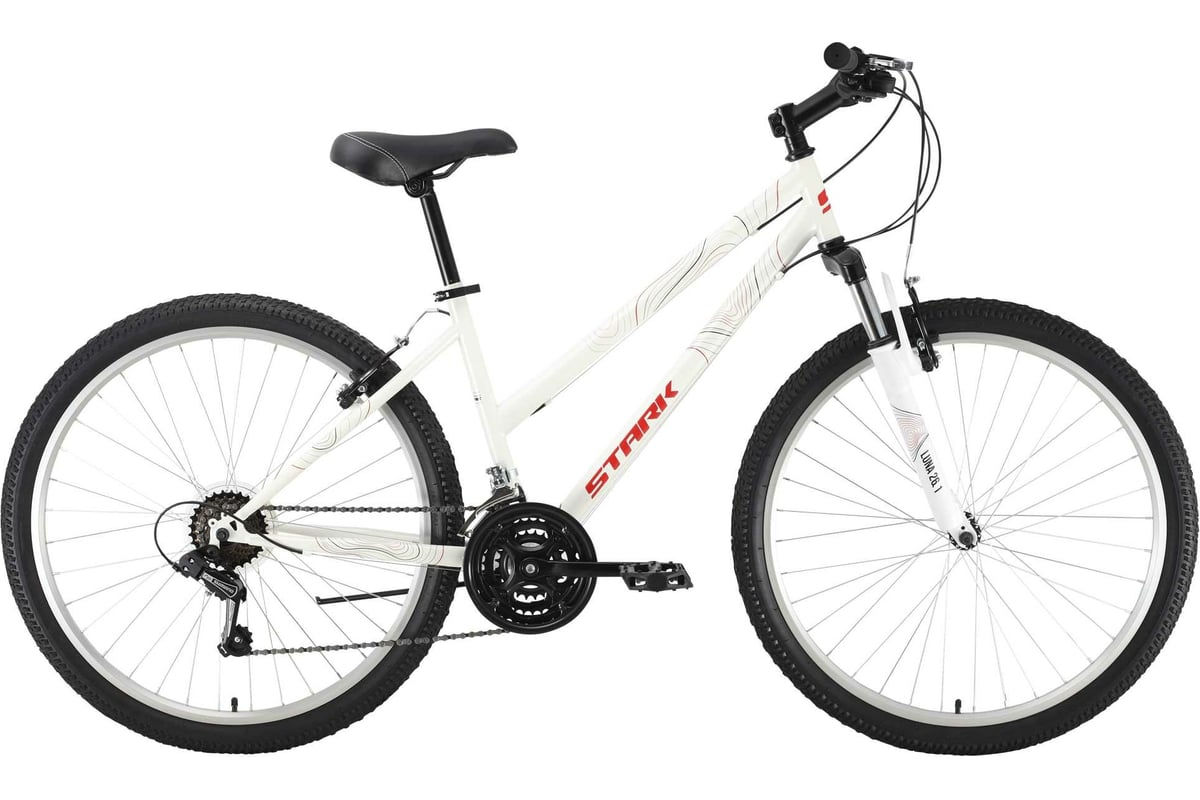 Велосипед STARK 22 Luna диаметр колес 26.1 V Steel, белый/красный ...