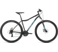 Велосипед FORWARD SPORTING 29 2.2 D, 2022г, черный/бирюзовый K22FW29911