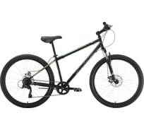 Велосипед STARK Respect 22 диаметр колес 26.1 D Microshift Steel, черный/зеленый, размер рамы 18 HQ-0005303