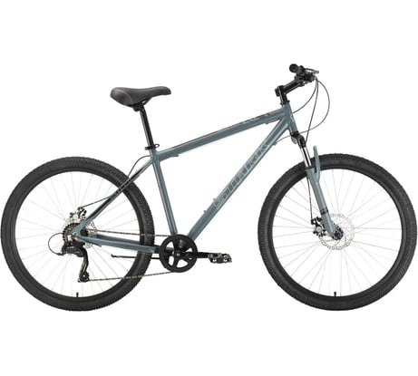 Велосипед STARK Respect 22 диаметр колес 26.1 D Microshift, серый/черный, размер рамы 16 HQ-0005293
