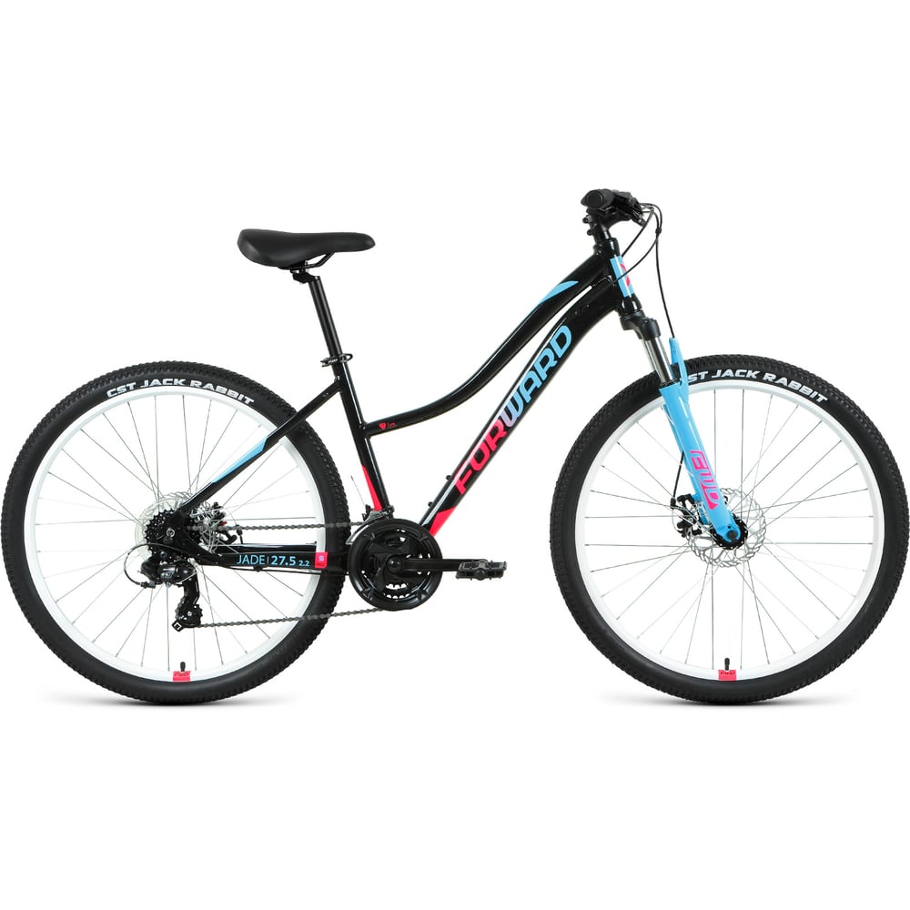 Велосипед FORWARD JADE 27.5 2.0 D 2022г, черный/розовый RBK22FW27753 ...