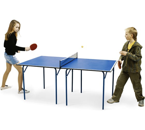 Детский теннисный стол Start Line Cadet blue, для помещений, с сеткой 6011