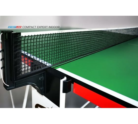 Теннисный стол Start Line Game Indoor green, любительский, для помещений, с встроенной сеткой 6031-3