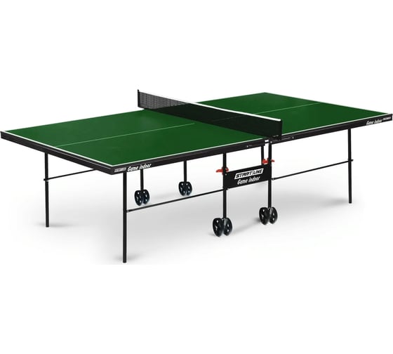 Теннисный стол Start Line Game Indoor green, любительский, для помещений, с встроенной сеткой 6031-3 1