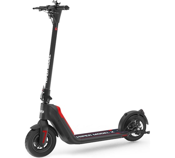 Электросамокат HIPER колеса 10”, шины надувные, 500 Вт мотор, батарея 12.5Ач MODEL X Black