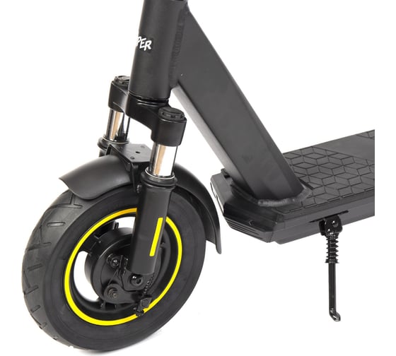 Электросамокат HIPER приложение IoT, колеса 10”, шины надувные, 400 Вт Triumph T105 Black