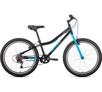 Велосипед ALTAIR MTB 24 2021г, черный/голубой 1BK01M141001