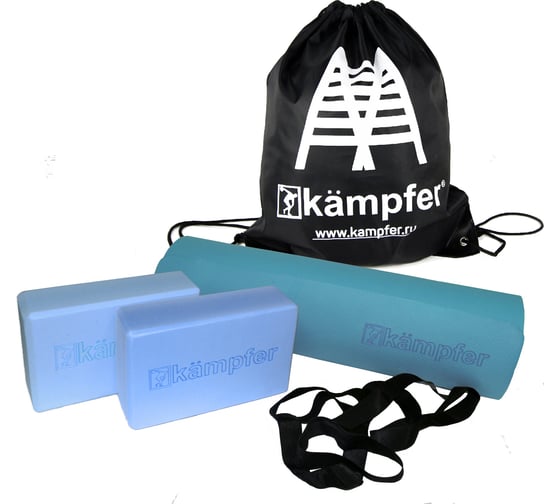 Комбо-набор для йоги Kampfer Combo Blue K09927001