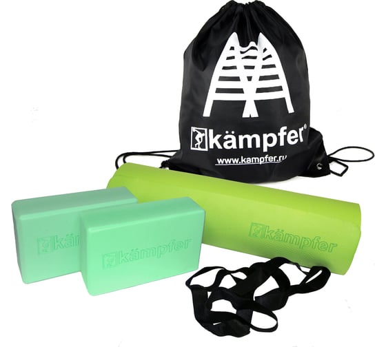 Комбо-набор для йоги Kampfer Combo Green K09928002 1