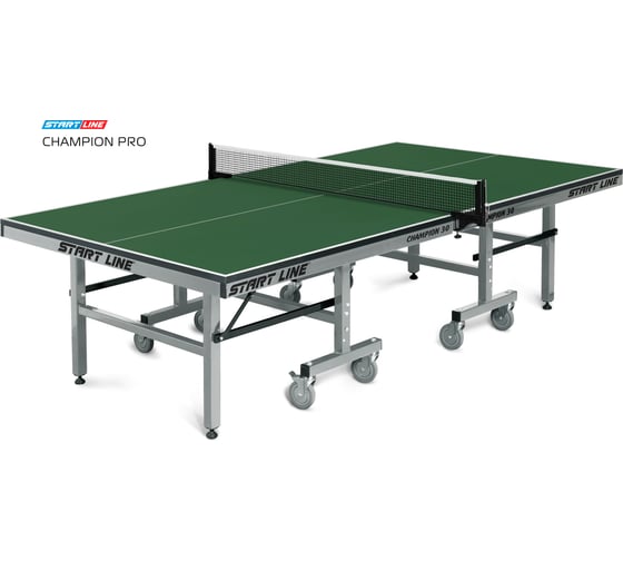 Теннисный стол Start Line Champion Pro Green, профессиональный, для помещений 60-810