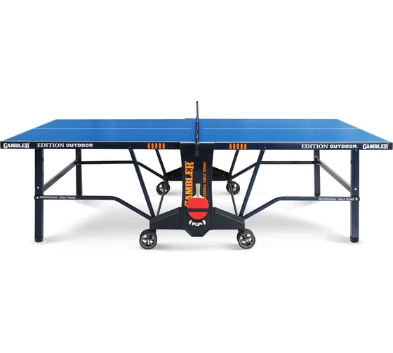 Теннисный всепогодный стол Start Line GAMBLER Edition Outdoor BLUE, профессиональный, с встроенной сеткой GTS-4