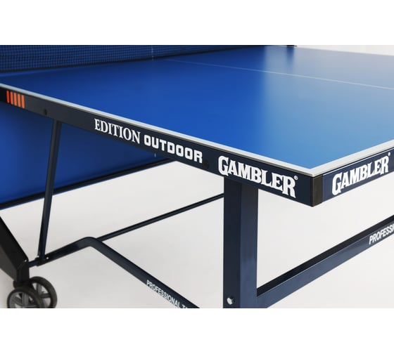 Теннисный всепогодный стол Start Line GAMBLER Edition Outdoor BLUE, профессиональный, с встроенной сеткой GTS-4