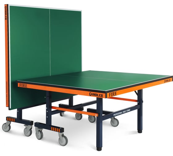 Теннисный стол Start Line GAMBLER FIRE GREEN, профессиональный, для помещений GTS-6