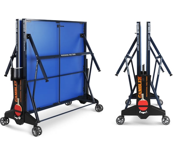 Теннисный стол Start Line GAMBLER Edition light Indoor blue, профессиональный, для помещений, с встроенной сеткой GTS-3