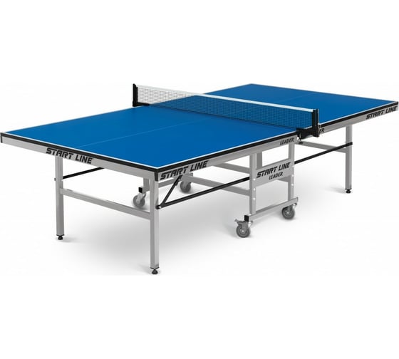 Теннисный стол Start Line Leader blue, любительский, для помещений 60-720