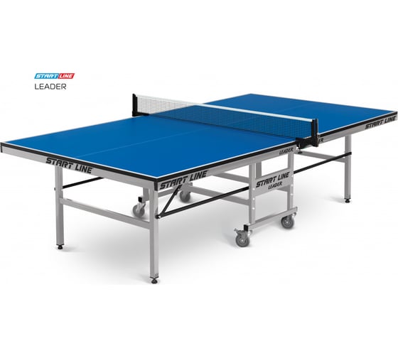 Теннисный стол Start Line Leader blue, любительский, для помещений 60-720