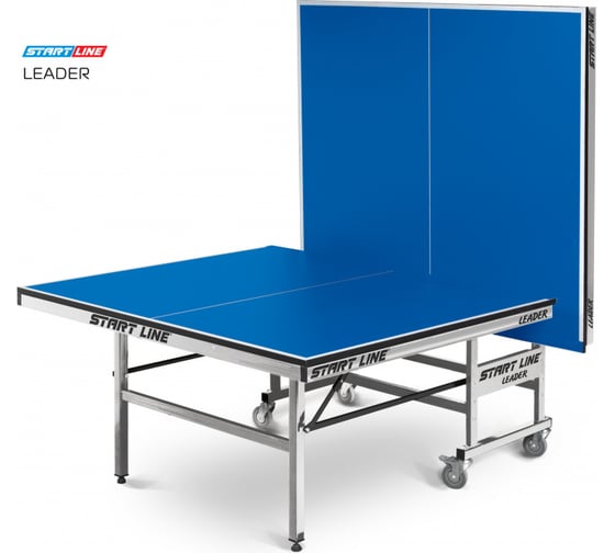 Теннисный стол Start Line Leader blue, любительский, для помещений 60-720