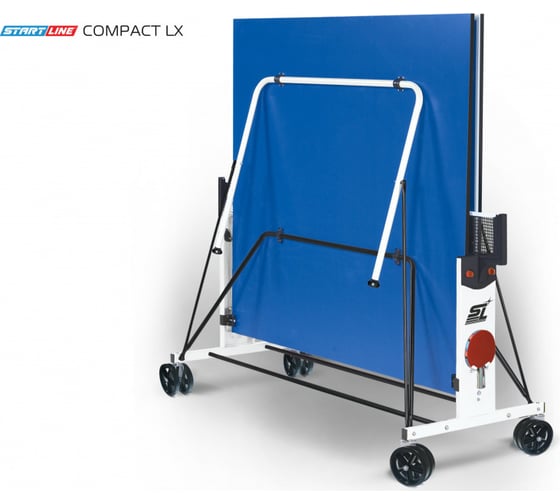 Теннисный стол Start Line Compact LX blue, любительский, для помещений, с встроенной сеткой 6042