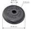 Обрезиненный диск ООО "Верхнеуральский завод РТИ" Barbell Титан, 1.25 кг, 26 мм T1,25RD26B 2