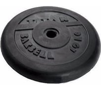 Обрезиненный диск ООО "Верхнеуральский завод РТИ" Barbell Титан, 10 кг, 26 мм T10RD26B