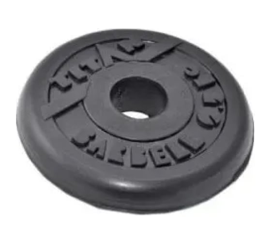 Обрезиненный диск ООО "Верхнеуральский завод РТИ" Barbell Титан, 0.5 кг, 26 мм T0,5RD26B 1