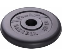 Обрезиненный диск ООО "Верхнеуральский завод РТИ" Barbell Титан, черный, 10 кг, 51 мм T10RD51B
