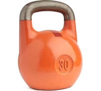 Чемпионская гиря ООО "Верхнеуральский завод РТИ" Титан, 30 кг, оранжевая с красной полосой KC00130